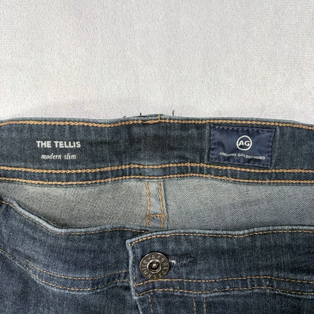 AG Adriano Goldschmied Tellis Modern Slim Jeans Men's Size 38x34 Actual 38x27.5